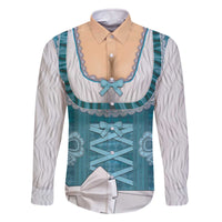 Oktoberfest Family Matching Off The Shoulder Long Sleeve Dress and Hawaiian Shirt Dirndl Retro Style - Wonder Print Shop