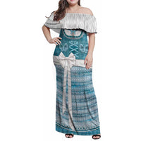 Oktoberfest Family Matching Off Shoulder Maxi Dress and Hawaiian Shirt Dirndl Retro Style - Wonder Print Shop