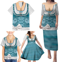 Oktoberfest Family Matching Puletasi and Hawaiian Shirt Dirndl Retro Style - Wonder Print Shop