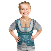 Oktoberfest Kid T Shirt Dirndl Retro Style - Wonder Print Shop