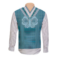 Oktoberfest Long Sleeve Button Shirt Dirndl Retro Style - Wonder Print Shop