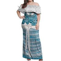 Oktoberfest Off Shoulder Maxi Dress Dirndl Retro Style - Wonder Print Shop
