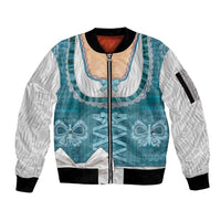 Oktoberfest Sleeve Zip Bomber Jacket Dirndl Retro Style - Wonder Print Shop