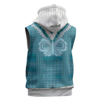 Oktoberfest Sleeveless Zip Hoodie Dirndl Retro Style - Wonder Print Shop