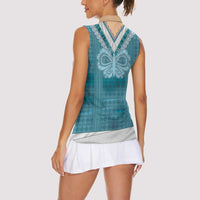 Oktoberfest Women Sleeveless Polo Shirt Dirndl Retro Style - Wonder Print Shop