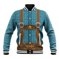 Oktoberfest Baseball Jacket Lederhosen Retro Style - Wonder Print Shop