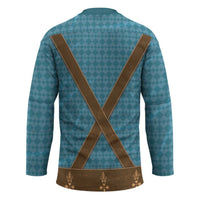 Oktoberfest Hockey Jersey Lederhosen Retro Style - Wonder Print Shop