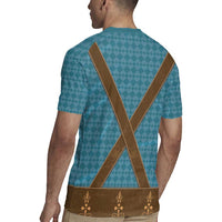 Oktoberfest Rugby Jersey Lederhosen Retro Style - Wonder Print Shop