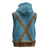 Oktoberfest Sleeveless Hoodie Lederhosen Retro Style - Wonder Print Shop