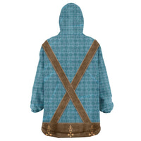 Oktoberfest Wearable Blanket Hoodie Lederhosen Retro Style - Wonder Print Shop