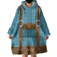Oktoberfest Wearable Blanket Hoodie Lederhosen Retro Style - Wonder Print Shop