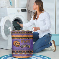 Halloween Animal Funny Laundry Basket Short Spine Do Crime Spooky Pumpkin Chase