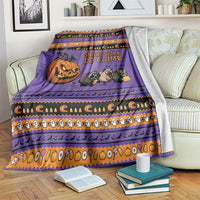 Halloween Animal Funny Blanket Short Spine Do Crime Spooky Pumpkin Chase