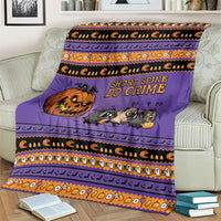 Halloween Animal Funny Blanket Short Spine Do Crime Spooky Pumpkin Chase