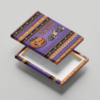 Halloween Animal Funny Canvas Wall Art Short Spine Do Crime Spooky Pumpkin Chase