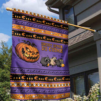 Halloween Animal Funny Garden Flag Short Spine Do Crime Spooky Pumpkin Chase