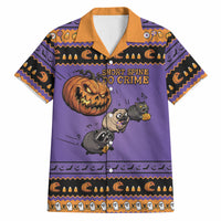 Halloween Animal Funny Hawaiian Shirt Short Spine Do Crime Spooky Pumpkin Chase