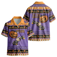 Halloween Animal Funny Kid Hawaiian Shirt Short Spine Do Crime Spooky Pumpkin Chase