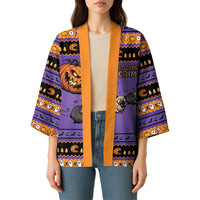 Halloween Animal Funny Kimono Short Spine Do Crime Spooky Pumpkin Chase