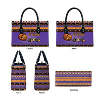 Halloween Animal Funny Leather Bag Short Spine Do Crime Spooky Pumpkin Chase