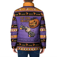 Halloween Animal Funny Padded Jacket Short Spine Do Crime Spooky Pumpkin Chase
