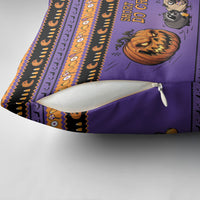 Halloween Animal Funny Pillow Cover Short Spine Do Crime Spooky Pumpkin Chase