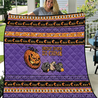 Halloween Animal Funny Quilt Short Spine Do Crime Spooky Pumpkin Chase