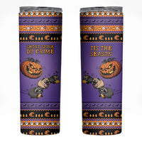 Halloween Animal Funny Skinny Tumbler Short Spine Do Crime Spooky Pumpkin Chase