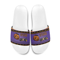 Halloween Animal Funny Slide Sandals Short Spine Do Crime Spooky Pumpkin Chase