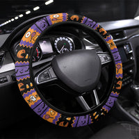 Halloween Animal Funny Steering Wheel Cover Short Spine Do Crime Spooky Pumpkin Chase