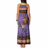 Halloween Animal Funny Tank Maxi Dress Short Spine Do Crime Spooky Pumpkin Chase