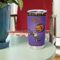 Halloween Animal Funny Tumbler Cup Short Spine Do Crime Spooky Pumpkin Chase