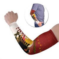 Personalized Albania Christmas Arm Sleeves Gezuar Krishtlindjet - Wonder Print Shop