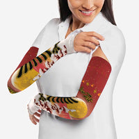 Personalized Albania Christmas Arm Sleeves Gezuar Krishtlindjet - Wonder Print Shop