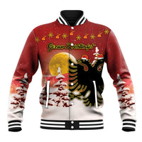 Personalized Albania Christmas Baseball Jacket Gezuar Krishtlindjet - Wonder Print Shop