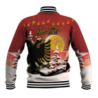 Personalized Albania Christmas Baseball Jacket Gezuar Krishtlindjet - Wonder Print Shop