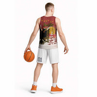 Personalized Albania Christmas Basketball Jersey Gezuar Krishtlindjet - Wonder Print Shop