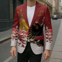 Personalized Albania Christmas Blazer Gezuar Krishtlindjet - Wonder Print Shop