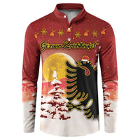Personalized Albania Christmas Button Sweatshirt Gezuar Krishtlindjet - Wonder Print Shop