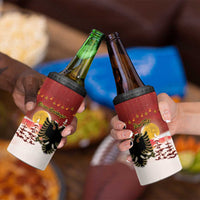 Personalized Albania Christmas 4 in 1 Can Cooler Tumbler Gezuar Krishtlindjet - Wonder Print Shop