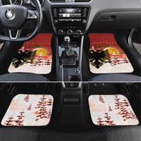 Personalized Albania Christmas Car Mats Gezuar Krishtlindjet - Wonder Print Shop