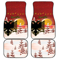 Personalized Albania Christmas Car Mats Gezuar Krishtlindjet - Wonder Print Shop