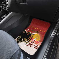Personalized Albania Christmas Car Mats Gezuar Krishtlindjet - Wonder Print Shop