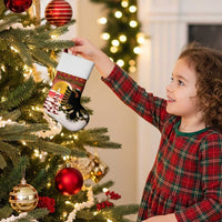 Personalized Albania Christmas Stocking Gezuar Krishtlindjet - Wonder Print Shop