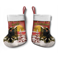 Personalized Albania Christmas Stocking Gezuar Krishtlindjet - Wonder Print Shop
