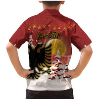 Personalized Albania Christmas Family Matching Mermaid Dress and Hawaiian Shirt Gezuar Krishtlindjet - Wonder Print Shop