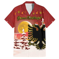 Personalized Albania Christmas Family Matching Off Shoulder Short Dress and Hawaiian Shirt Gezuar Krishtlindjet - Wonder Print Shop