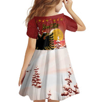 Personalized Albania Christmas Family Matching Tank Maxi Dress and Hawaiian Shirt Gezuar Krishtlindjet - Wonder Print Shop