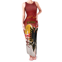 Personalized Albania Christmas Family Matching Tank Maxi Dress and Hawaiian Shirt Gezuar Krishtlindjet - Wonder Print Shop