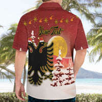 Personalized Albania Christmas Hawaiian Shirt Gezuar Krishtlindjet - Wonder Print Shop